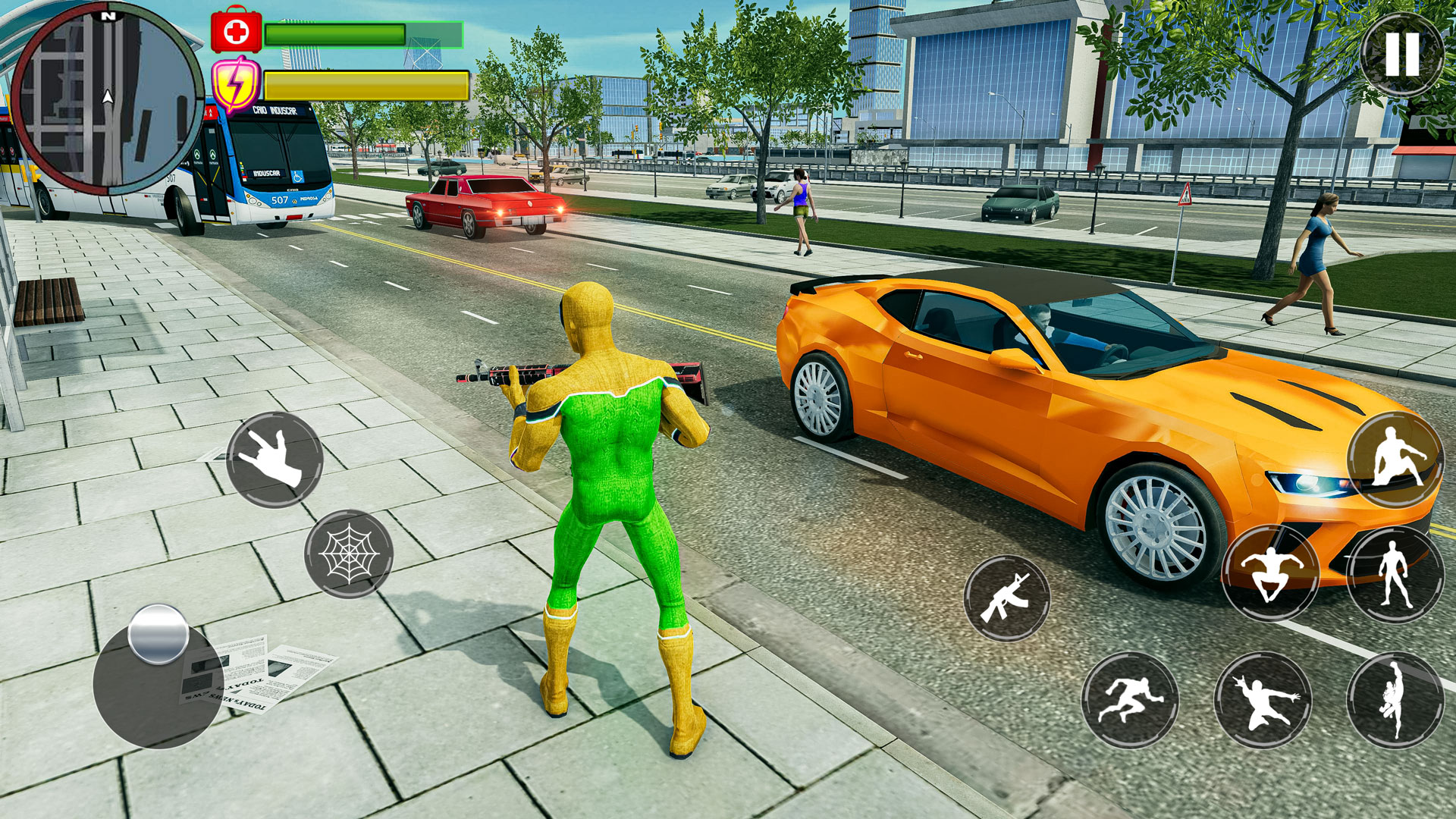 اسکرین شات 1 بازی Spider Rope Hero : Crime City