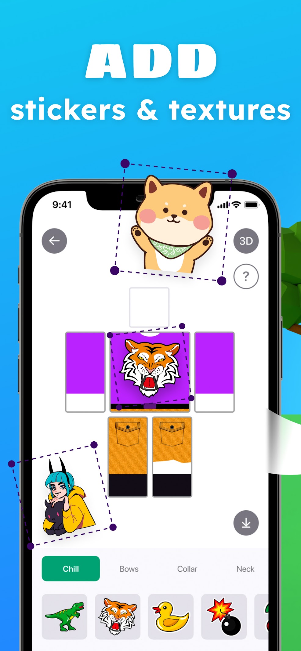 اسکرین شات 5 برنامه Skins Clothes Maker for Roblox