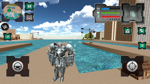 اسکرین شات 1 برنامه Flying Dragon Robot Simulator :Transformation War