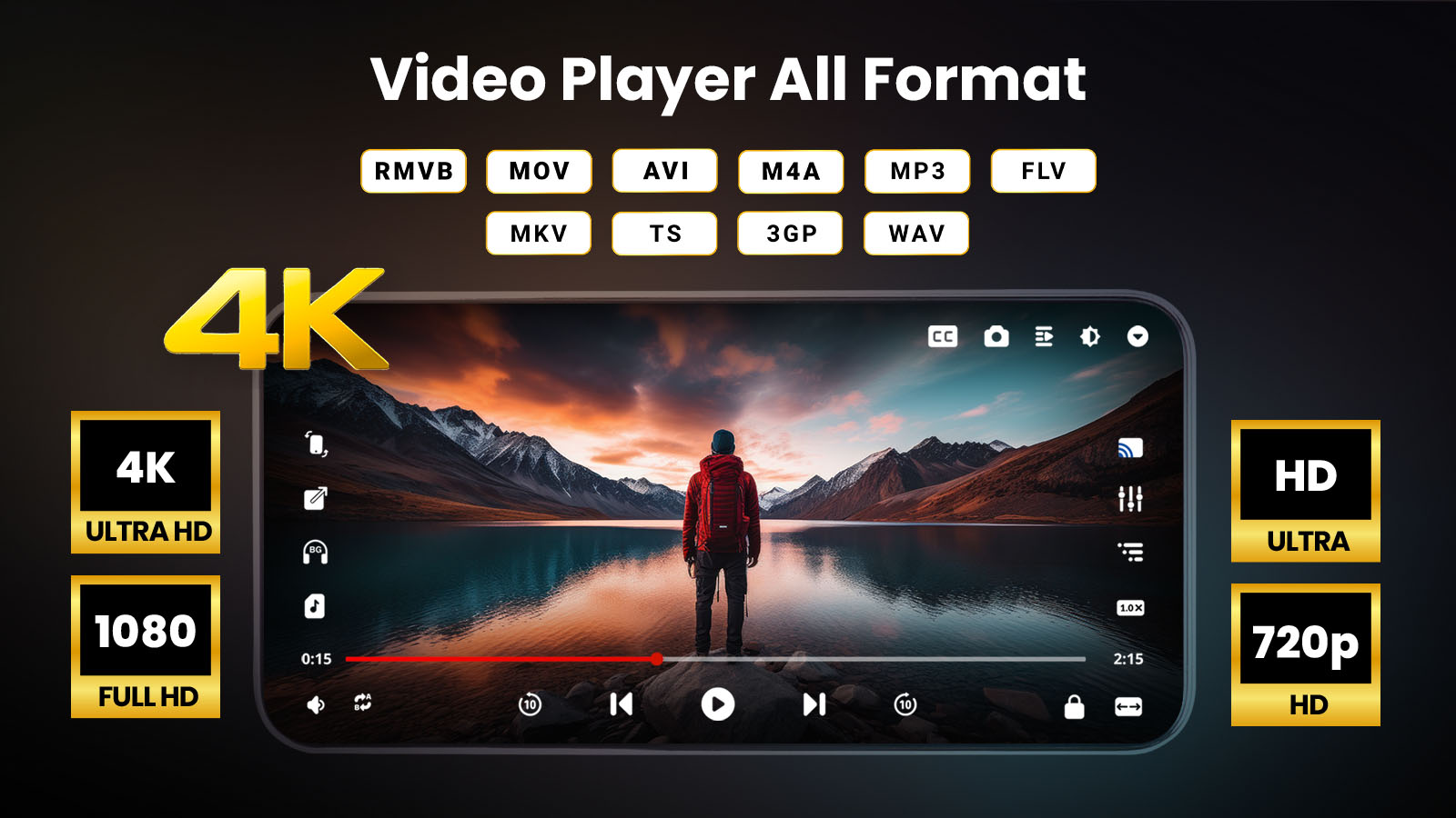 اسکرین شات 6 برنامه Video player - Play All Videos