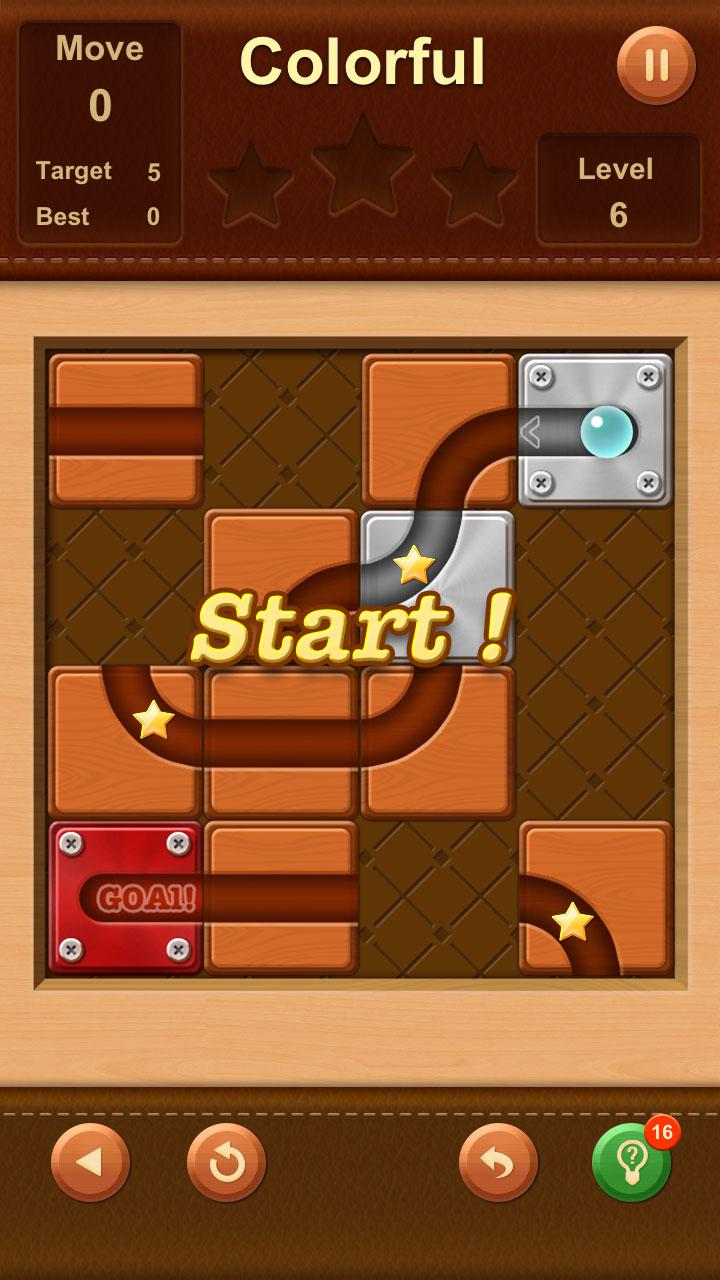 اسکرین شات 2 بازی Unblock Ball: Slide Puzzle