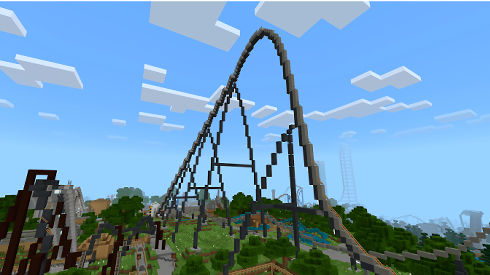 اسکرین شات 4 برنامه Roller coaster maps for mcpe