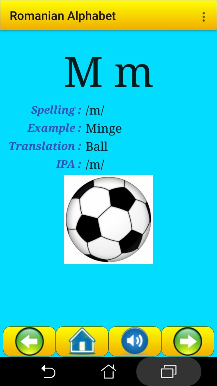 اسکرین شات 7 برنامه Romanian Alphabet for students