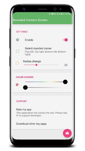 اسکرین شات 2 برنامه S20 Rounded Corners