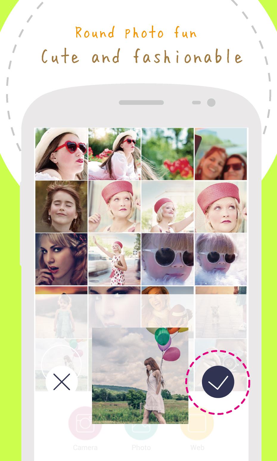 اسکرین شات 3 برنامه Round Photo - Design Clippings