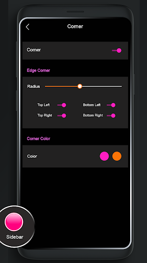 اسکرین شات 5 برنامه Edge Lighting - Rounded Corner - Edge Notification