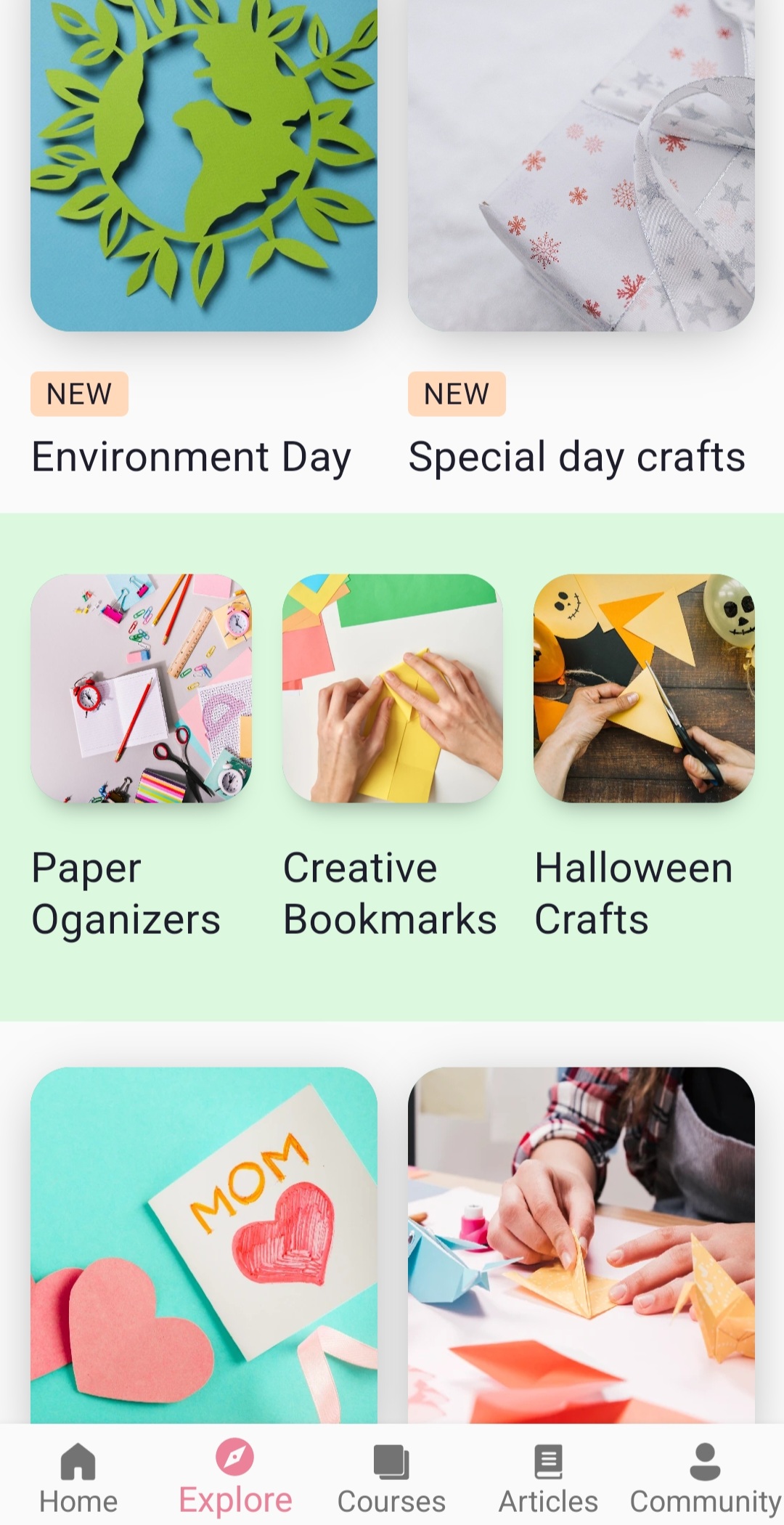 اسکرین شات 4 برنامه Learn Paper Crafts & DIY Arts