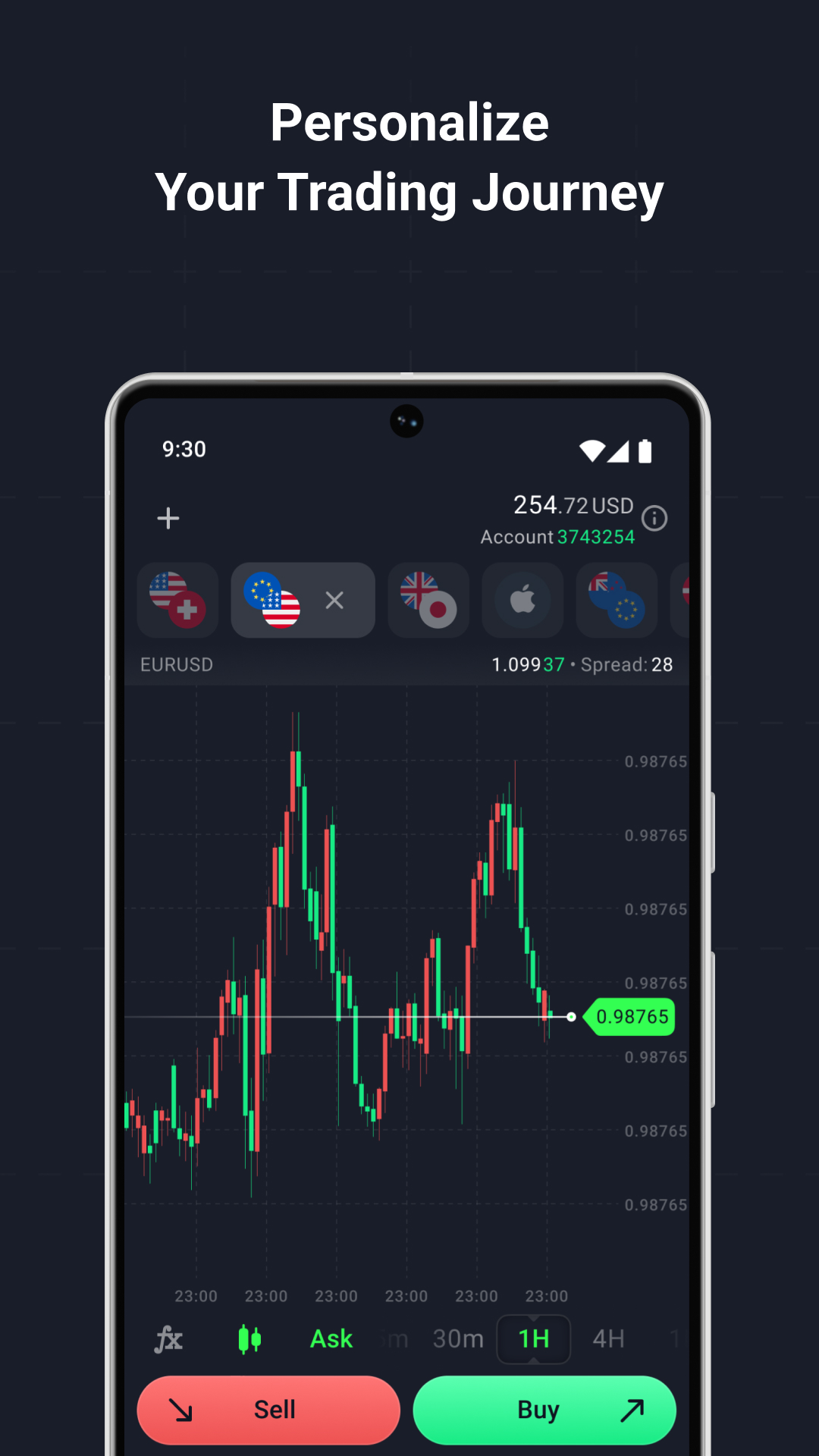 اسکرین شات 1 برنامه Alpari Mobile: online trading