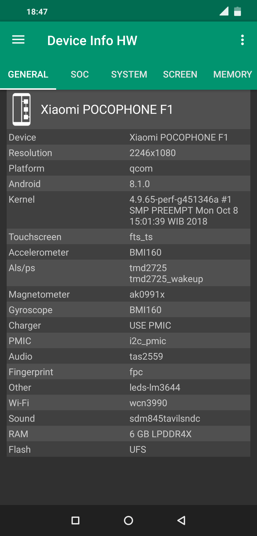 اسکرین شات 2 برنامه Device Info HW