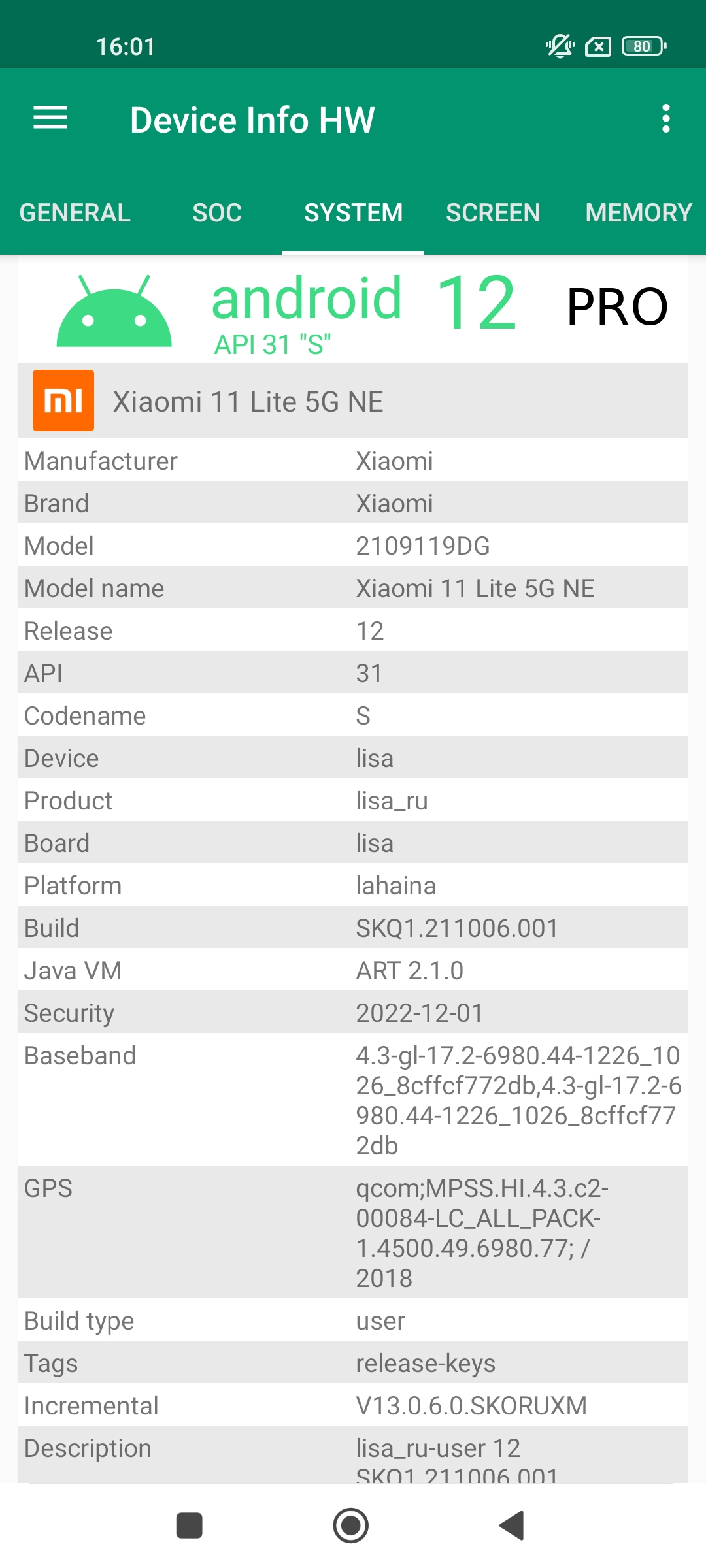 اسکرین شات 6 برنامه Device Info HW