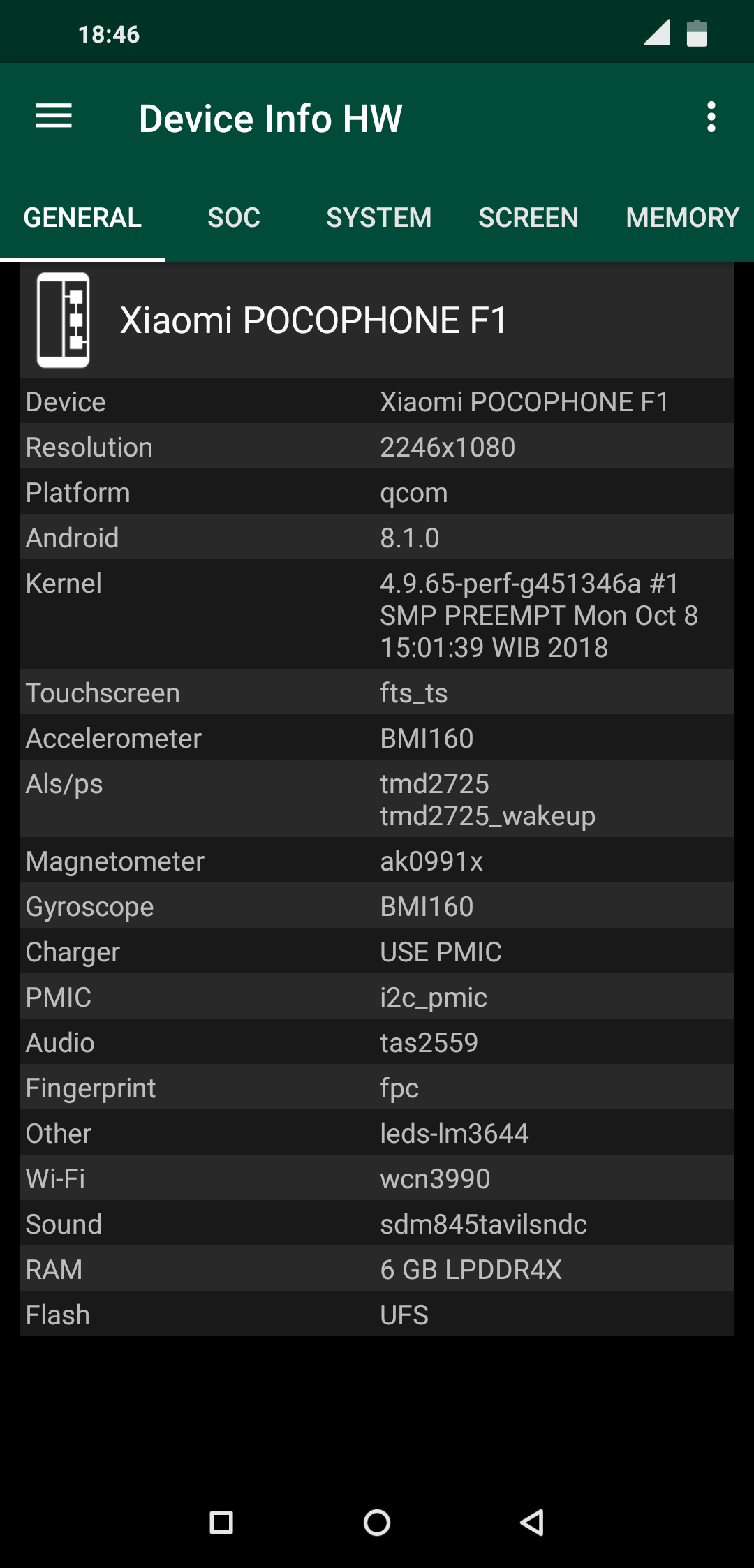 اسکرین شات 5 برنامه Device Info HW