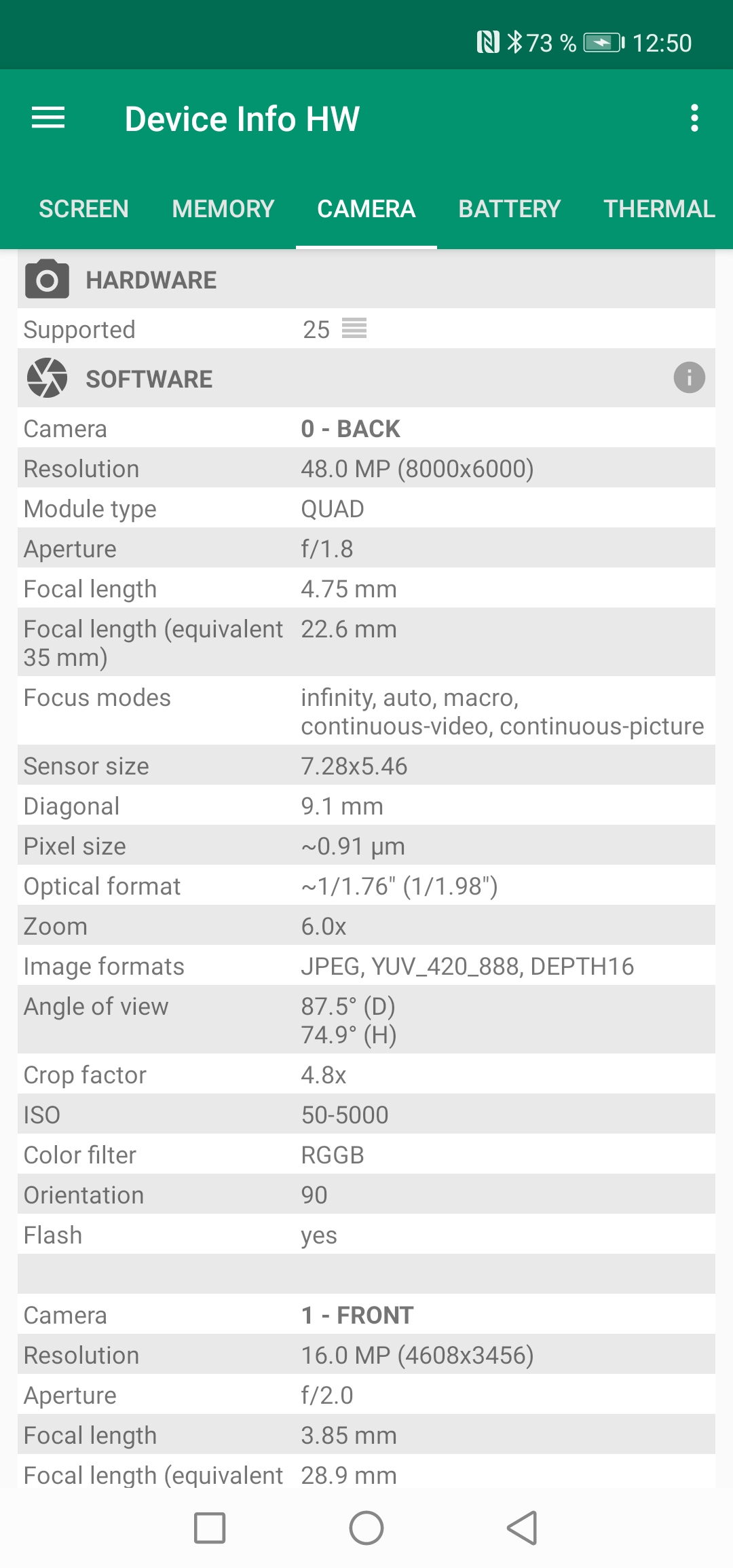 اسکرین شات 4 برنامه Device Info HW