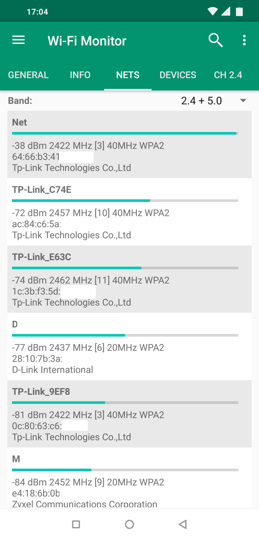 اسکرین شات 2 برنامه Wi-Fi Monitor