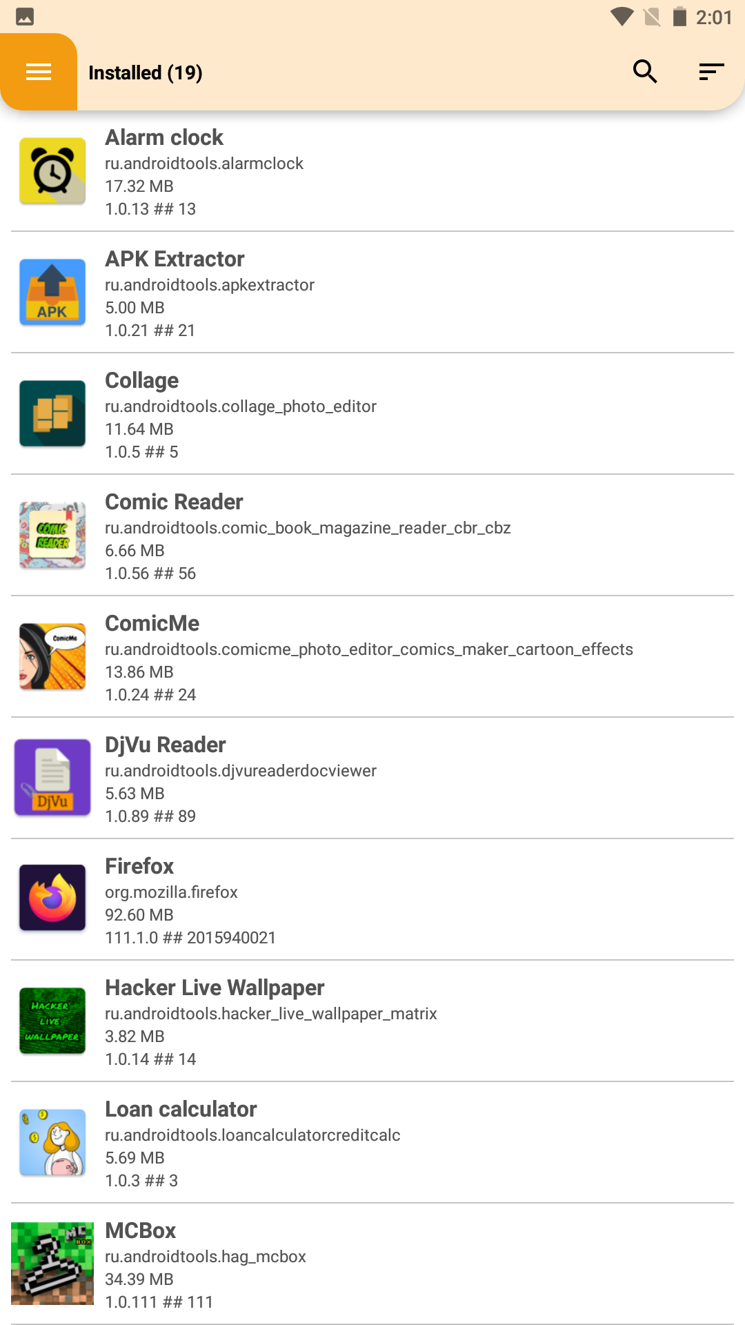 اسکرین شات 4 برنامه Apk extractor