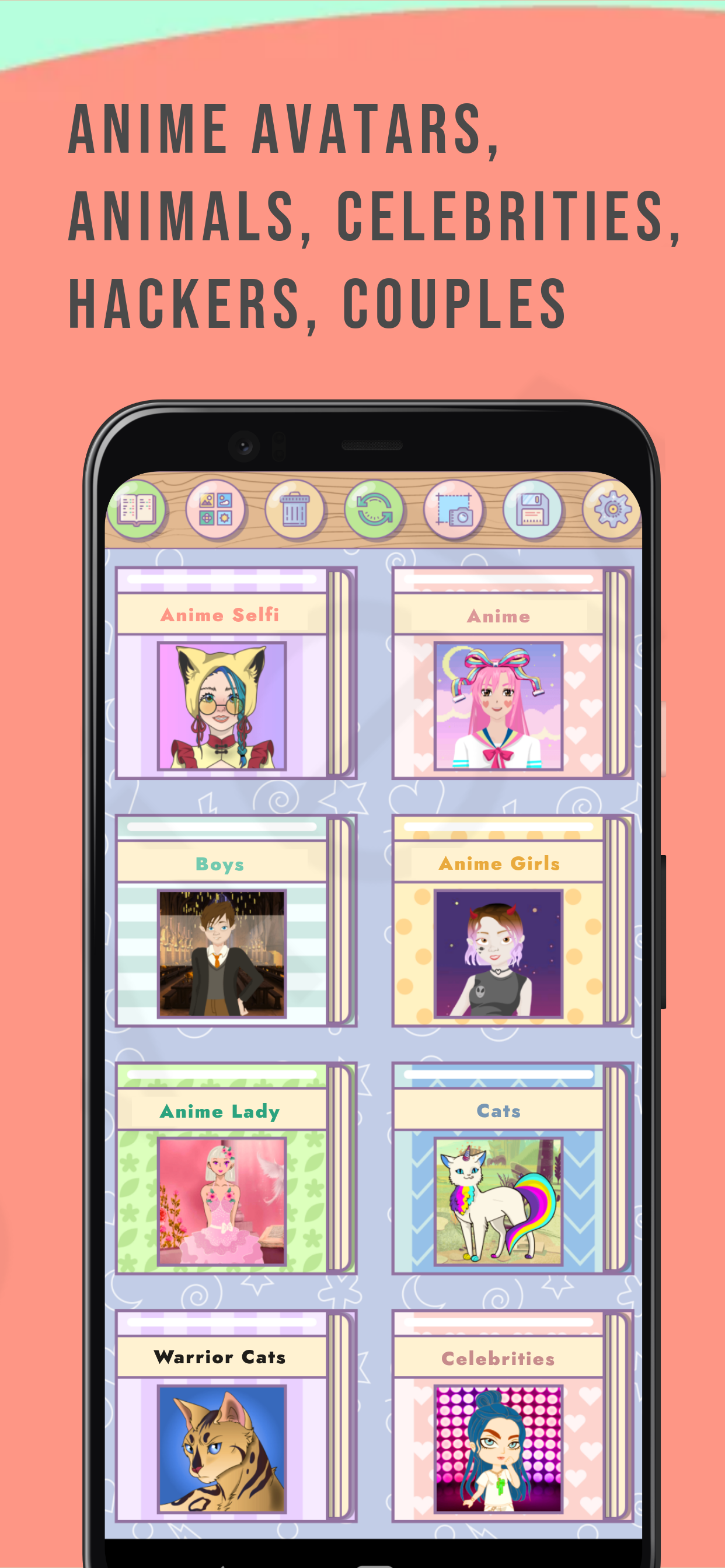 اسکرین شات 5 برنامه Avatar Maker: Characters