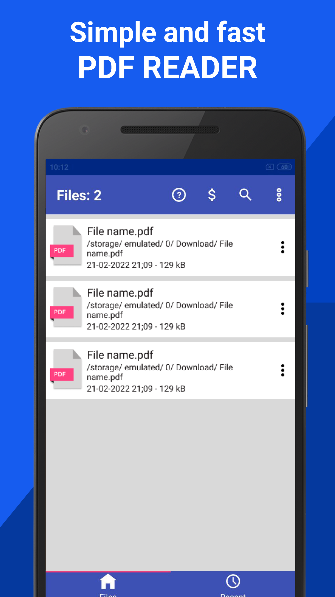 اسکرین شات 1 برنامه PDF Reader & Viewer