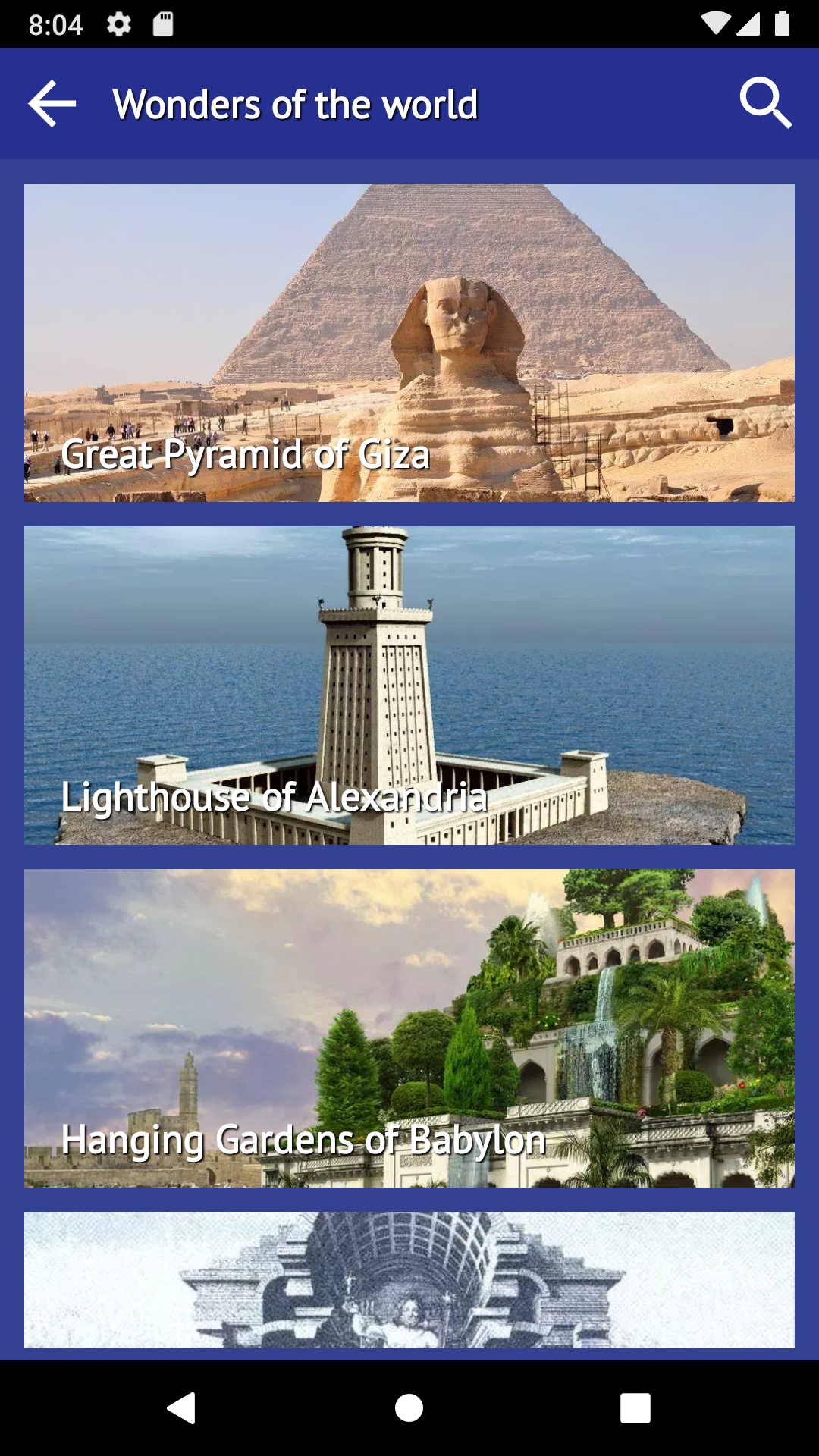 اسکرین شات 4 برنامه Countries of the World - quiz