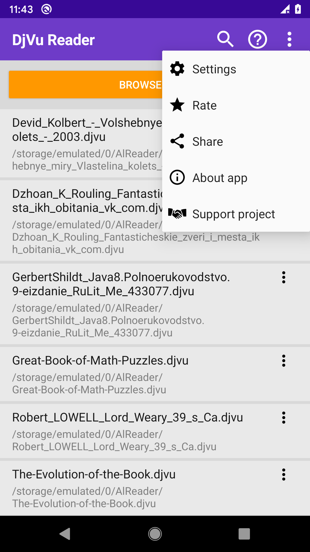 اسکرین شات 2 برنامه DjVu Reader & Viewer