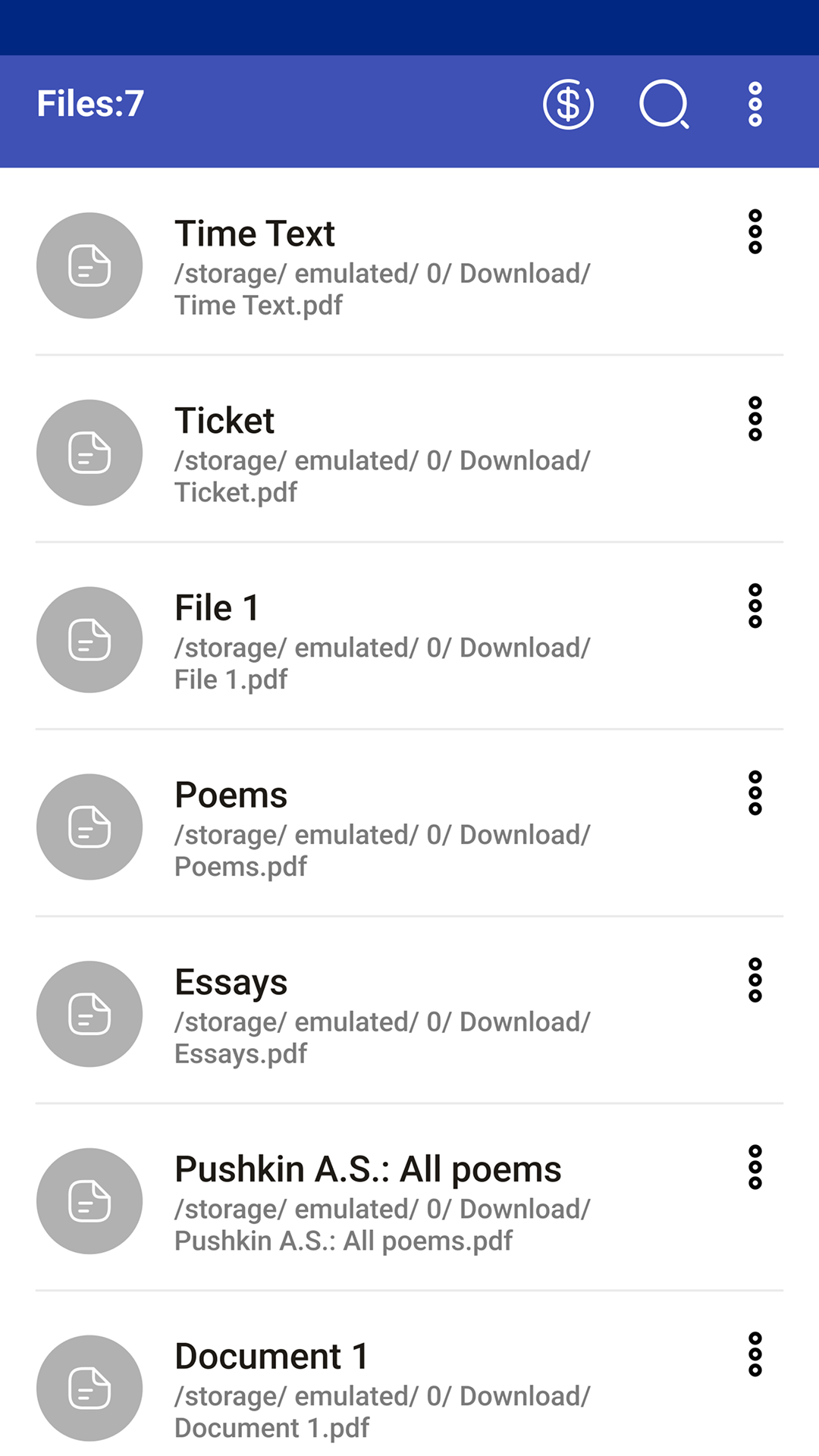 اسکرین شات 1 برنامه Mini Pdf Reader & Viewer