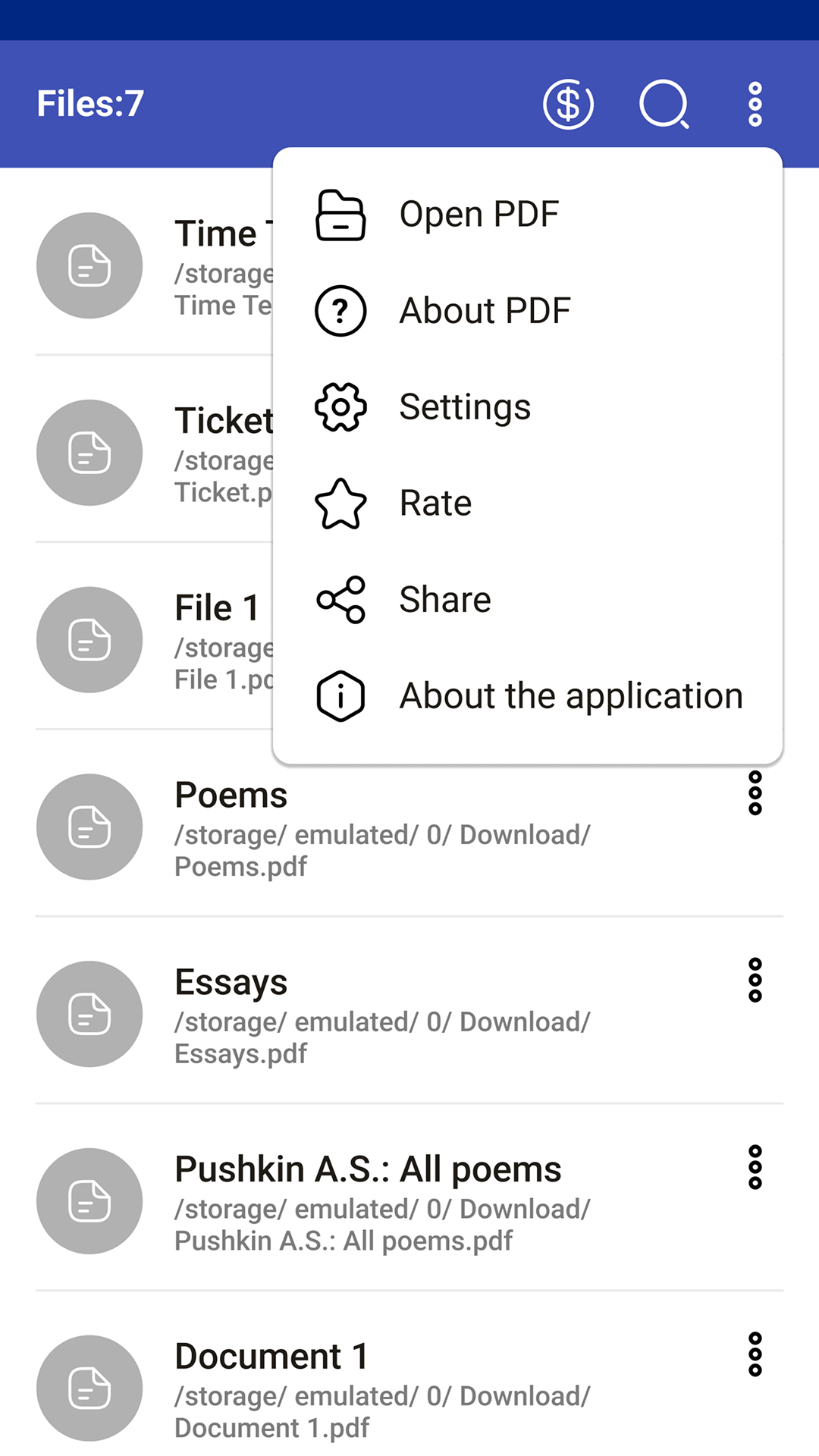 اسکرین شات 5 برنامه Mini Pdf Reader & Viewer