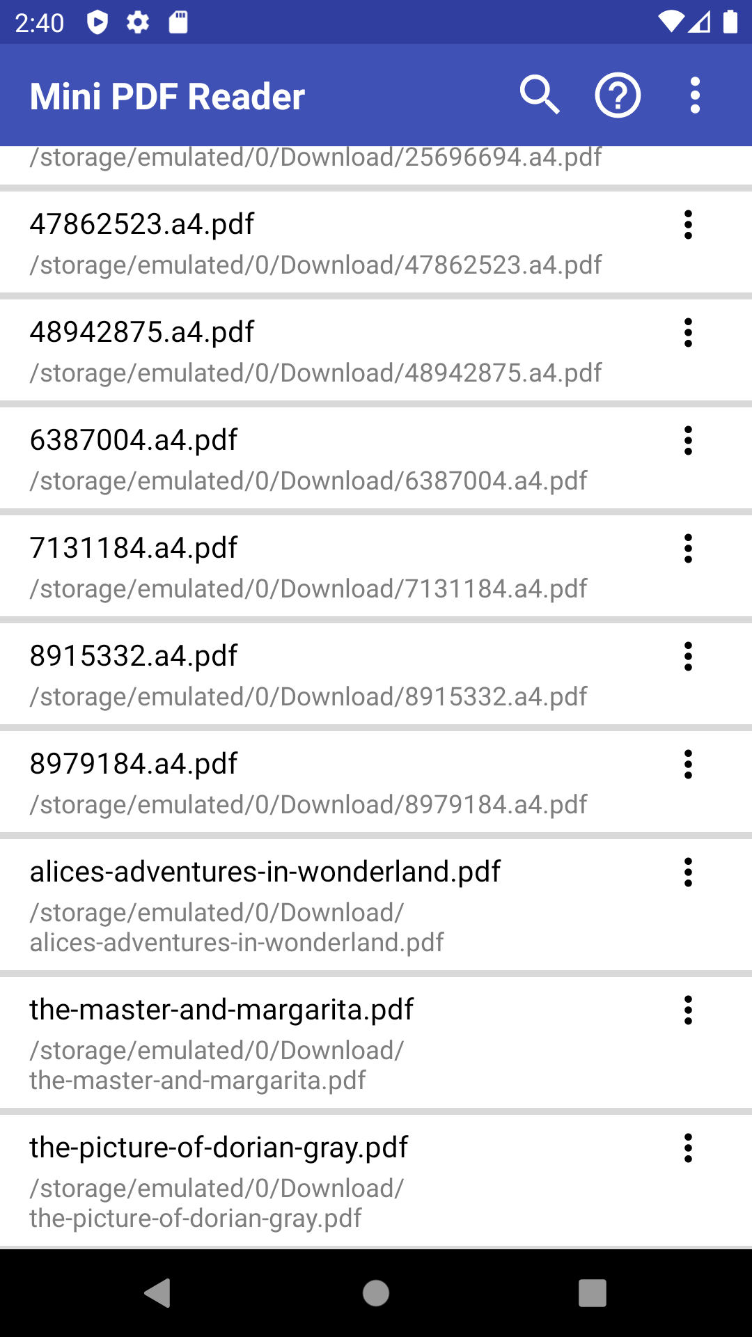اسکرین شات 1 برنامه Mini Pdf Reader & Viewer