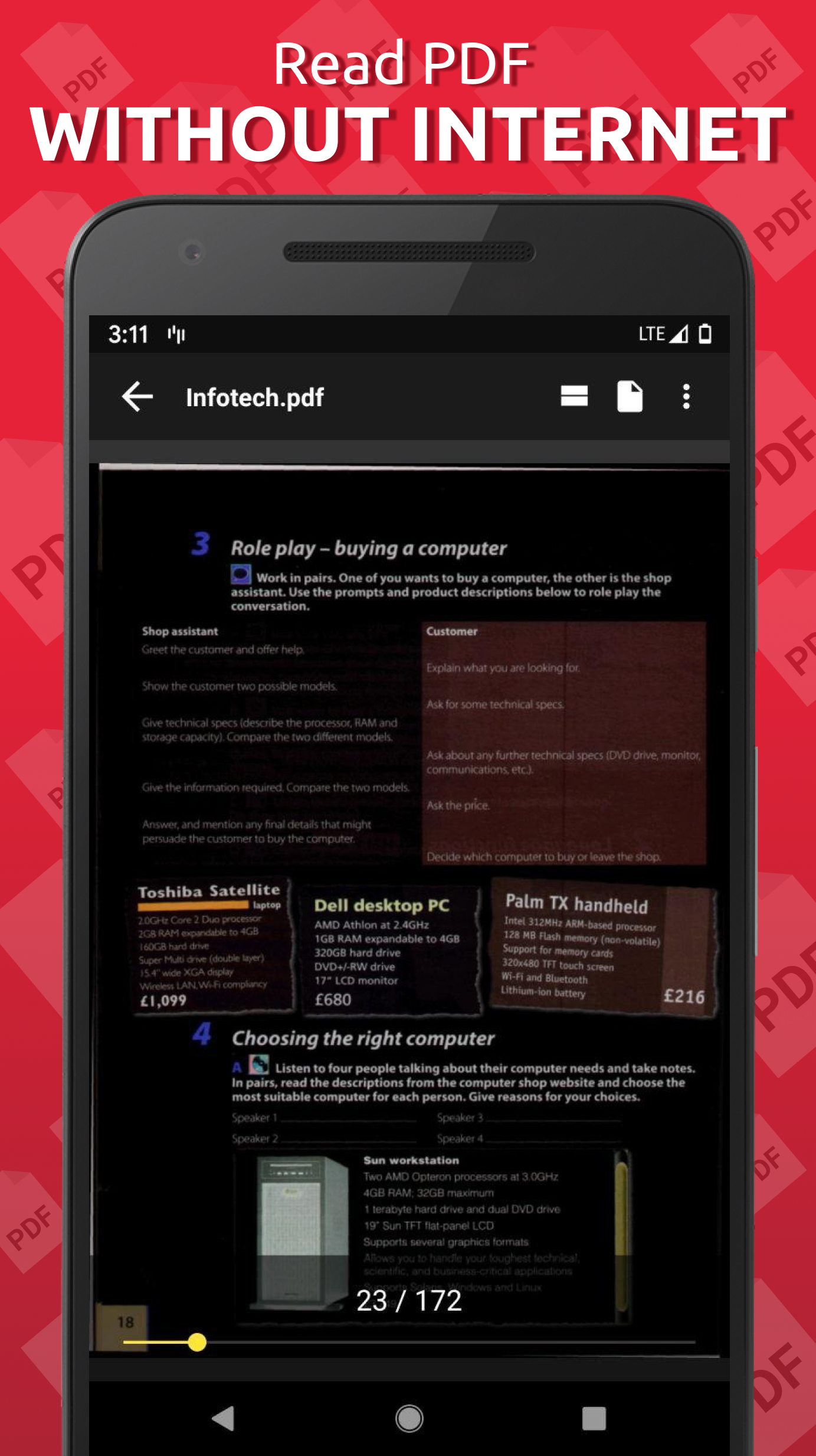 اسکرین شات 8 برنامه Simple PDF Reader