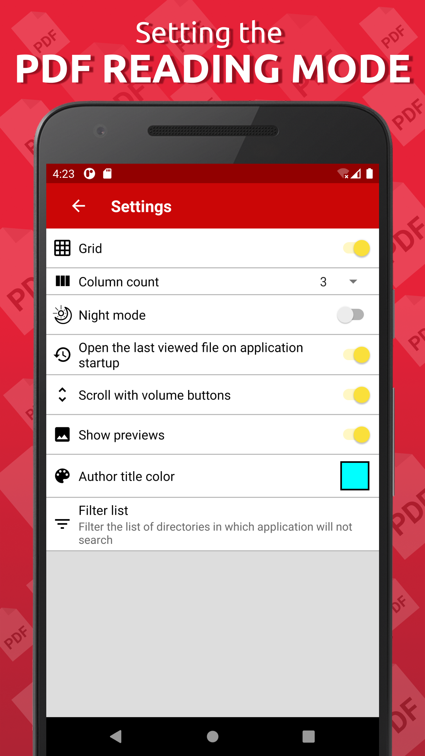 اسکرین شات 4 برنامه Simple PDF Reader