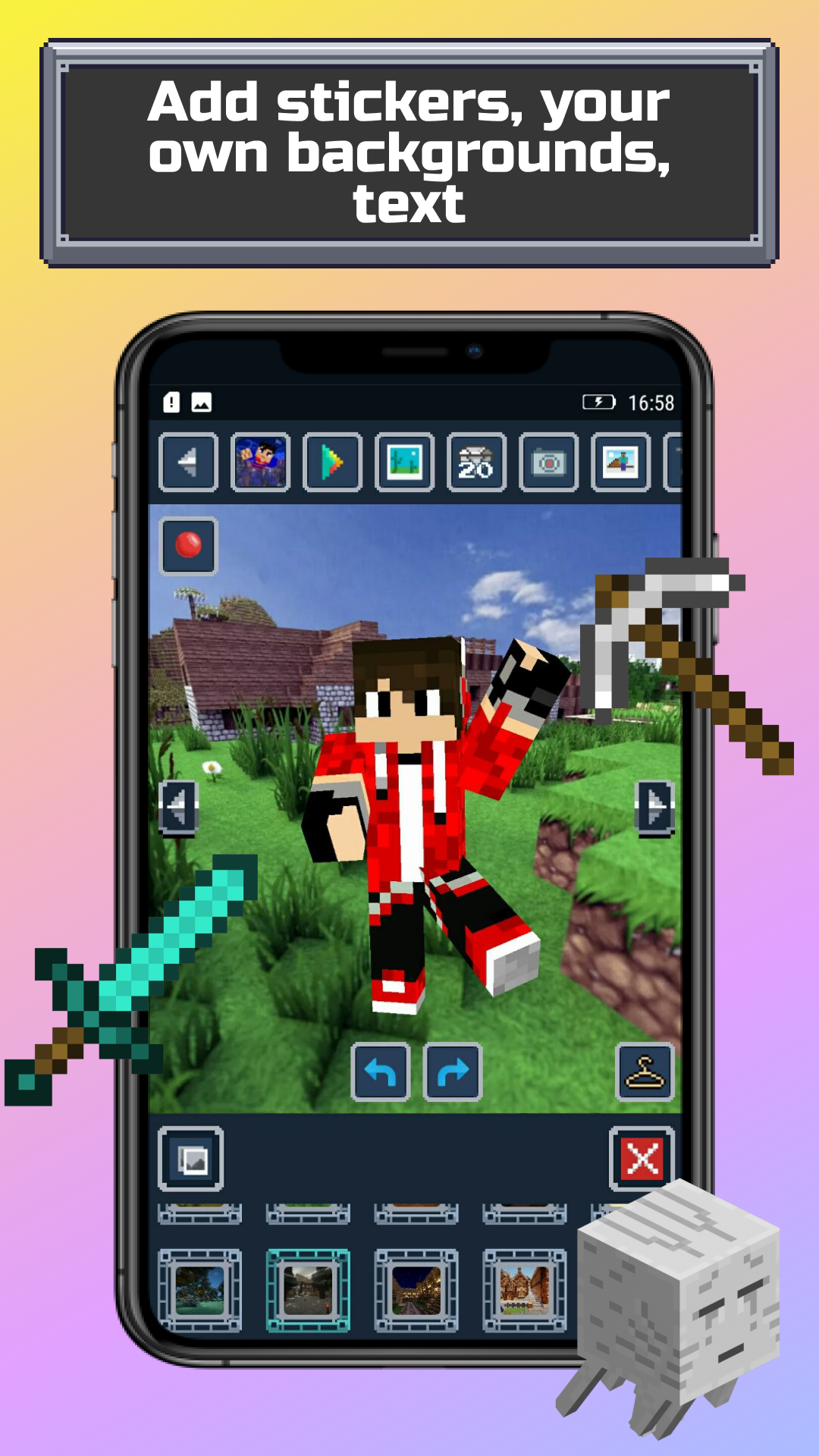 اسکرین شات 2 برنامه Skin Maker for Minecraft