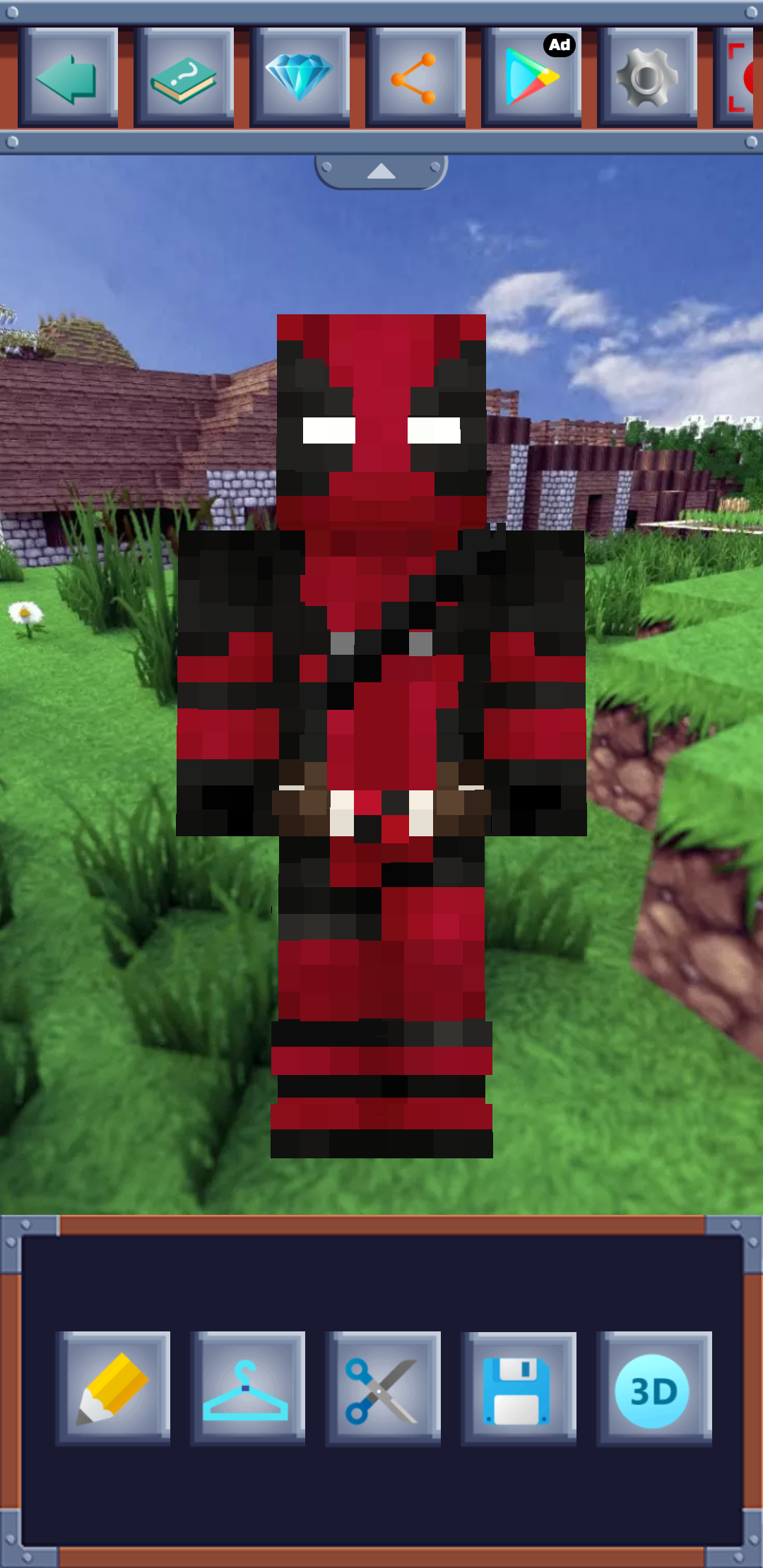 اسکرین شات 2 برنامه Skin Master for Minecraft