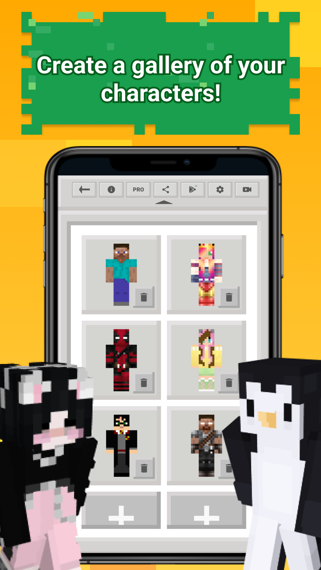 اسکرین شات 3 برنامه Skins Pack for Minecraft