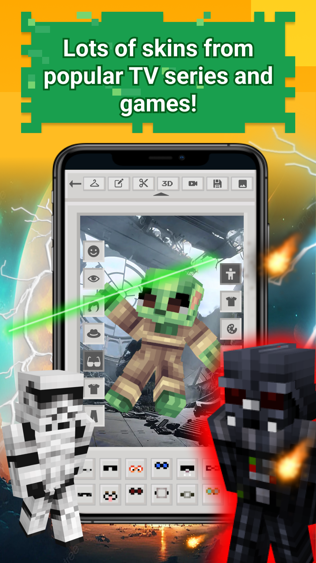 اسکرین شات 7 برنامه Skins Pack for Minecraft