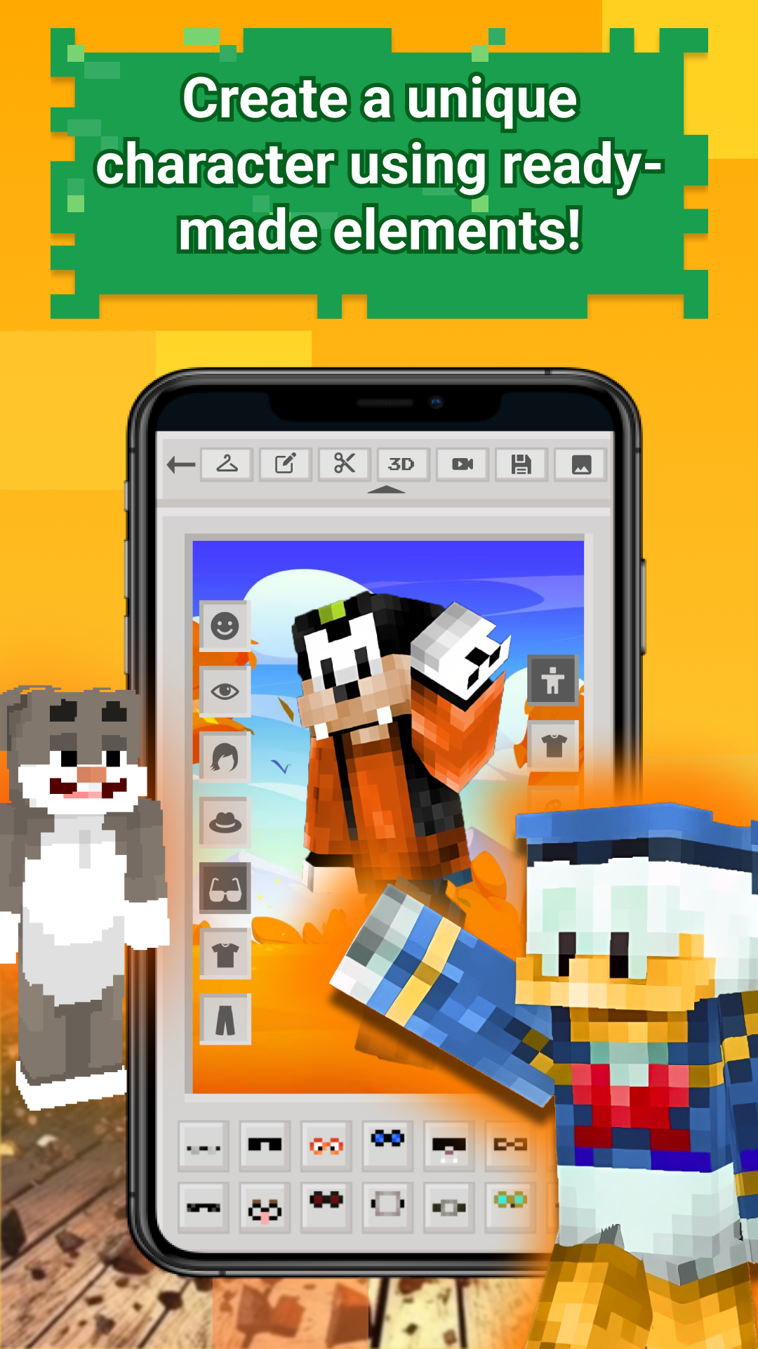 اسکرین شات 2 برنامه Skins Pack for Minecraft