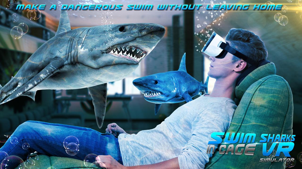 اسکرین شات 3 بازی Swim Sharks  Cage VR Simulator