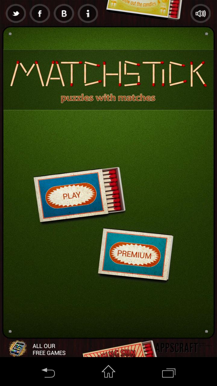 اسکرین شات 1 بازی Matchsticks puzzle game