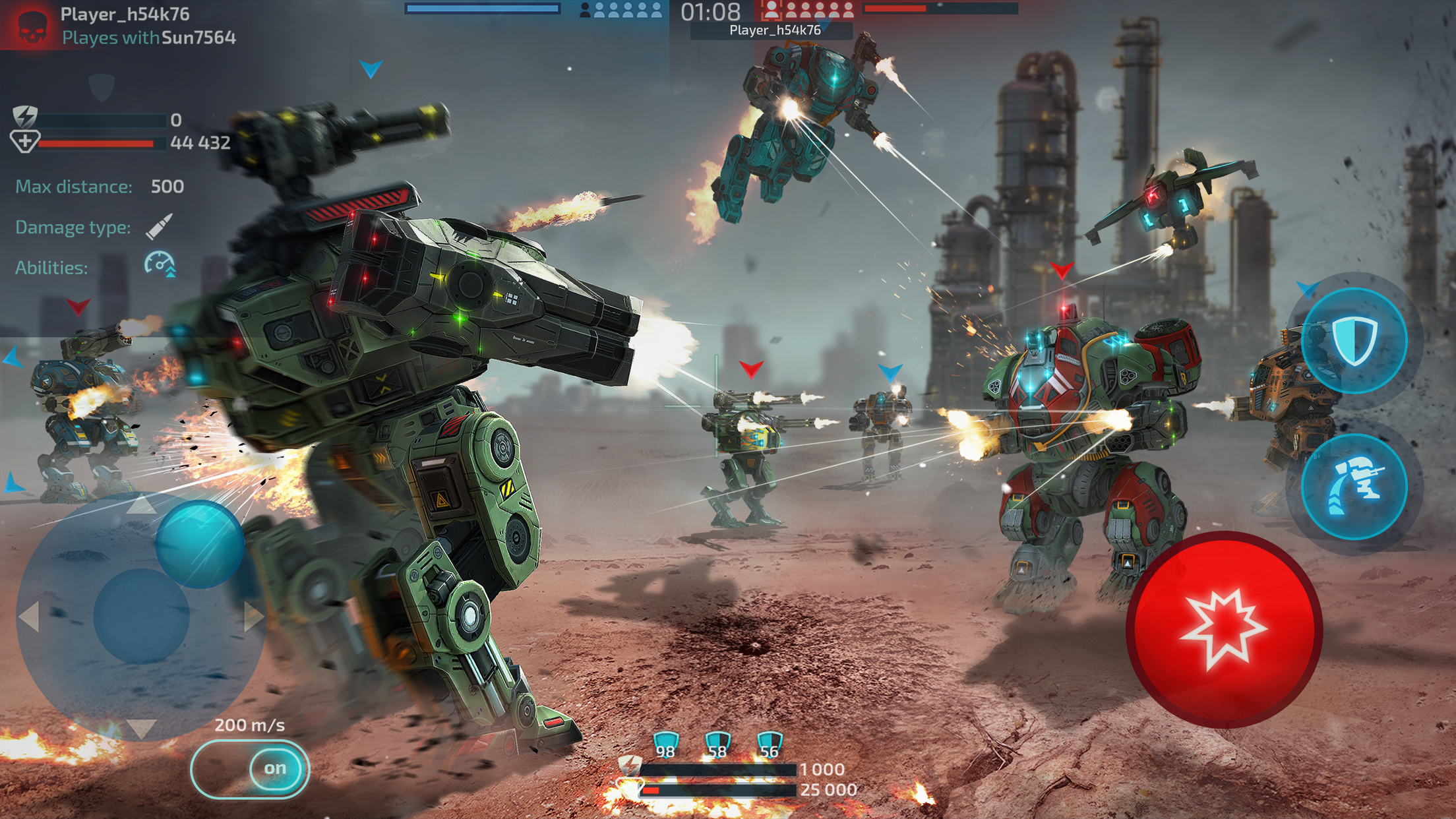 اسکرین شات 6 بازی Robot Warfare: PvP Mech Battle