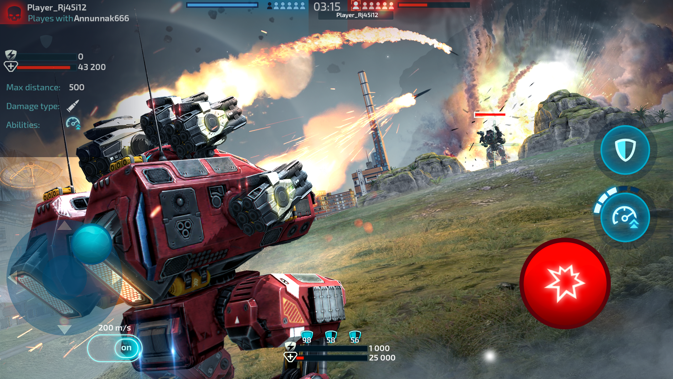 اسکرین شات 2 بازی Robot Warfare: PvP Mech Battle
