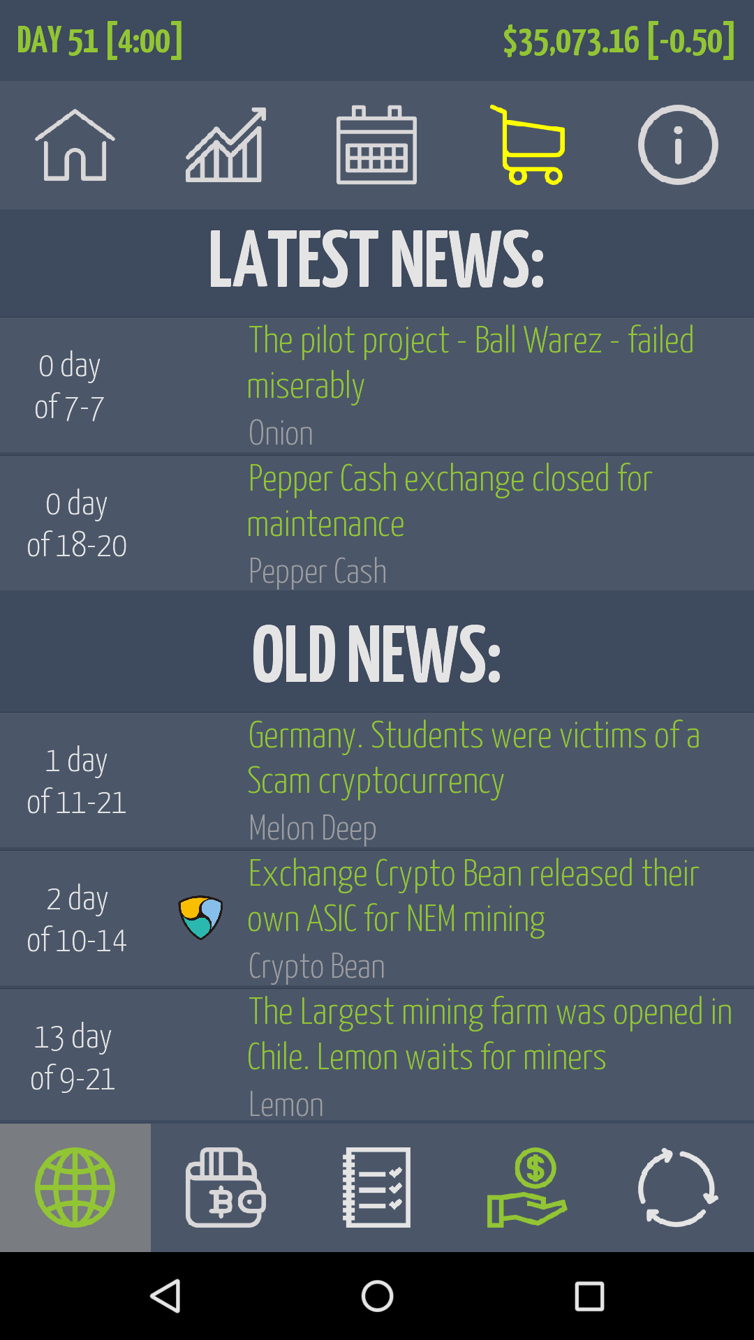 اسکرین شات 2 بازی Crypto Market Game