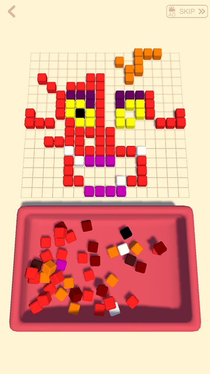 اسکرین شات 1 بازی Cubes Art - Assemble object un