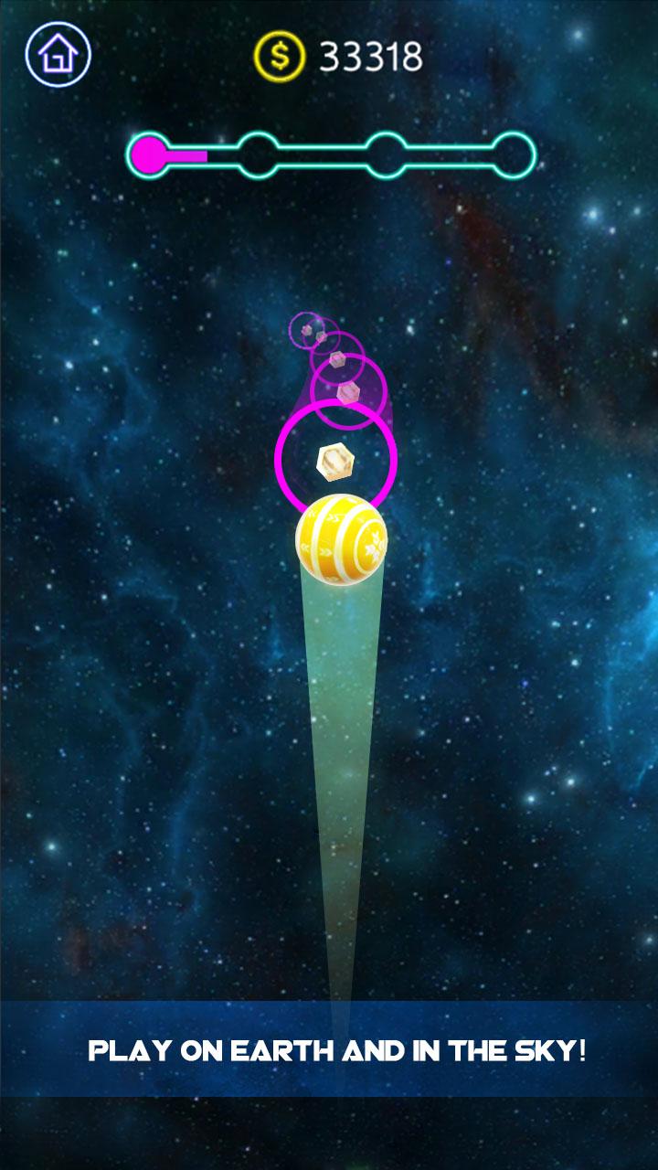 اسکرین شات 2 بازی Dancing Neon Ball: Rush Road