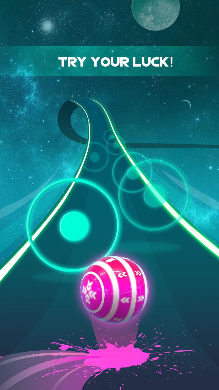 اسکرین شات 1 بازی Dancing Neon Ball: Rush Road