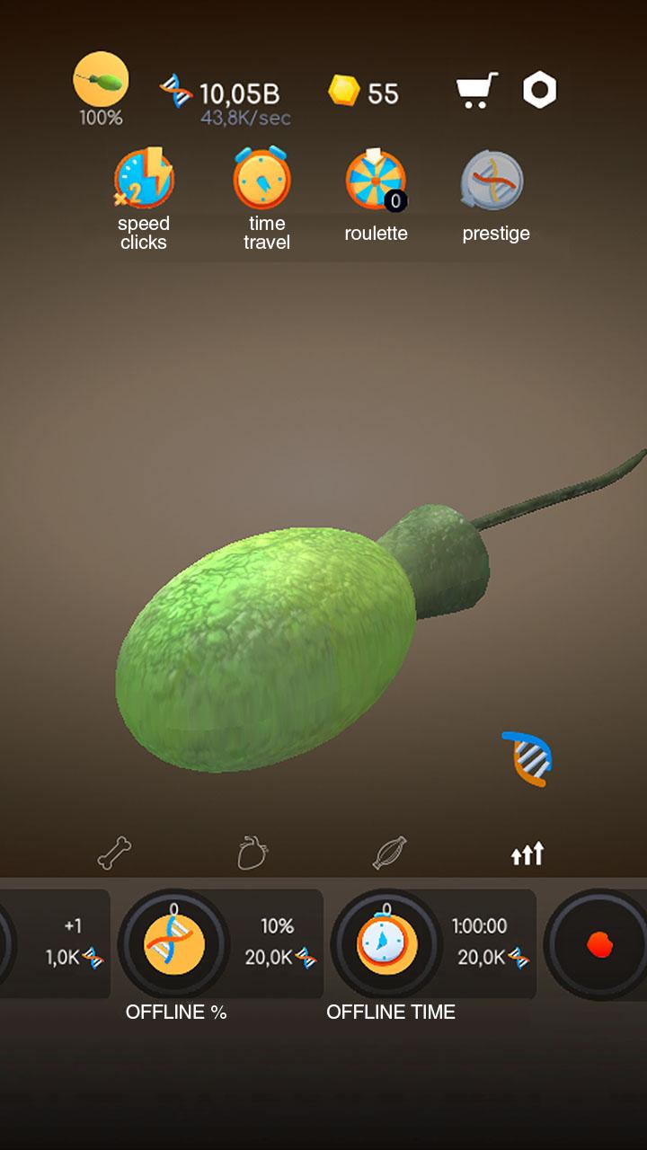 اسکرین شات 1 بازی Idle Evolution - Cell to Human