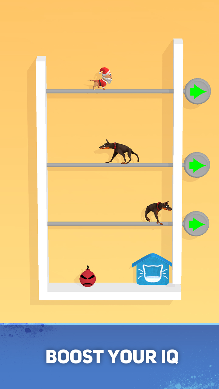 اسکرین شات 3 بازی Kitten Rescue - Pin Pull