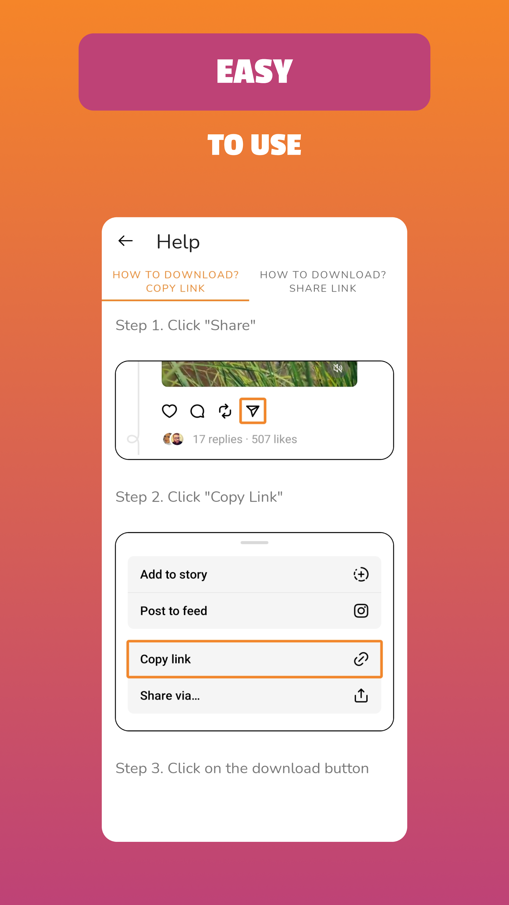اسکرین شات 2 برنامه Tget - Threads Downloader