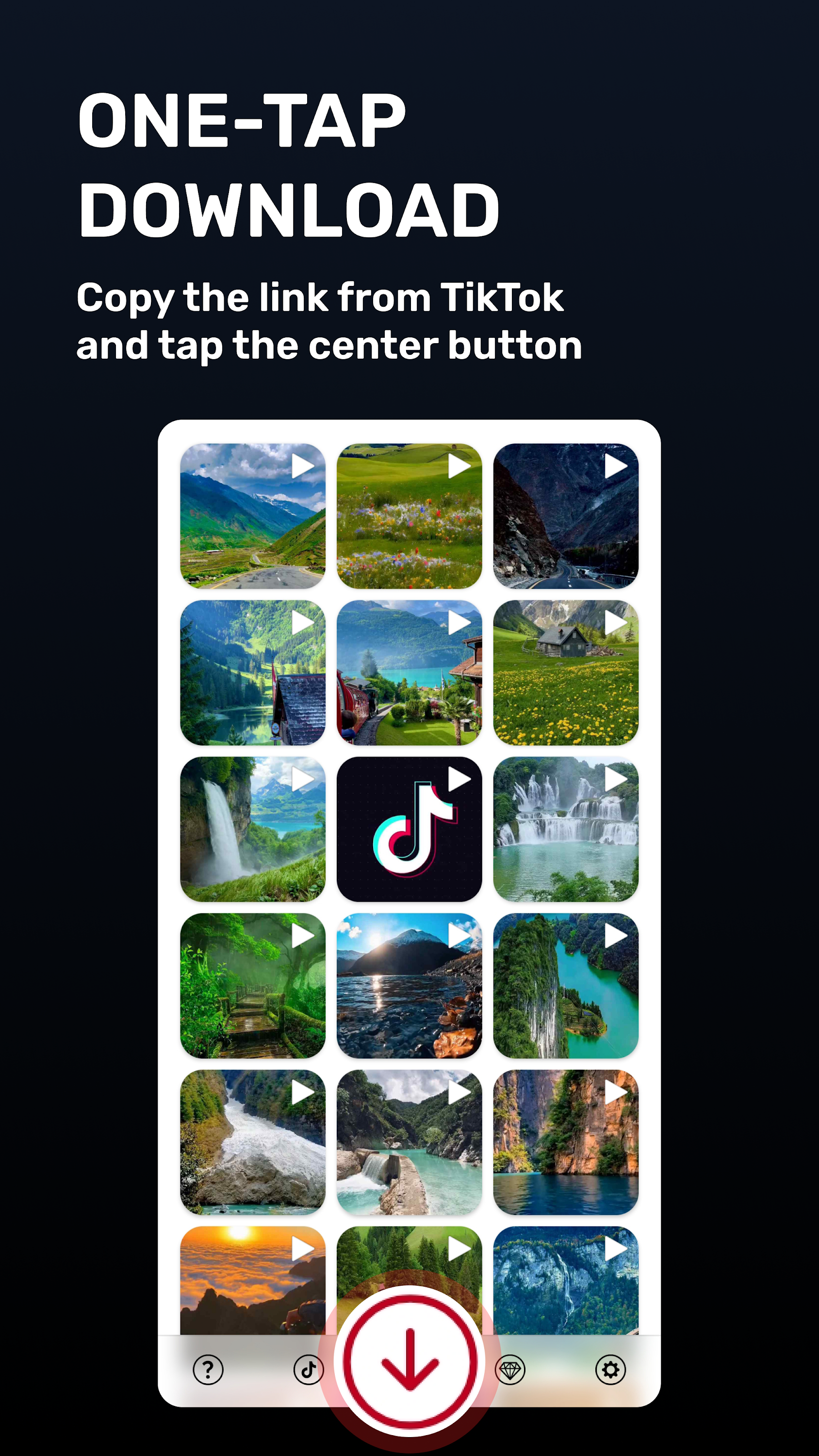 اسکرین شات 2 برنامه Tikget - Video Downloader