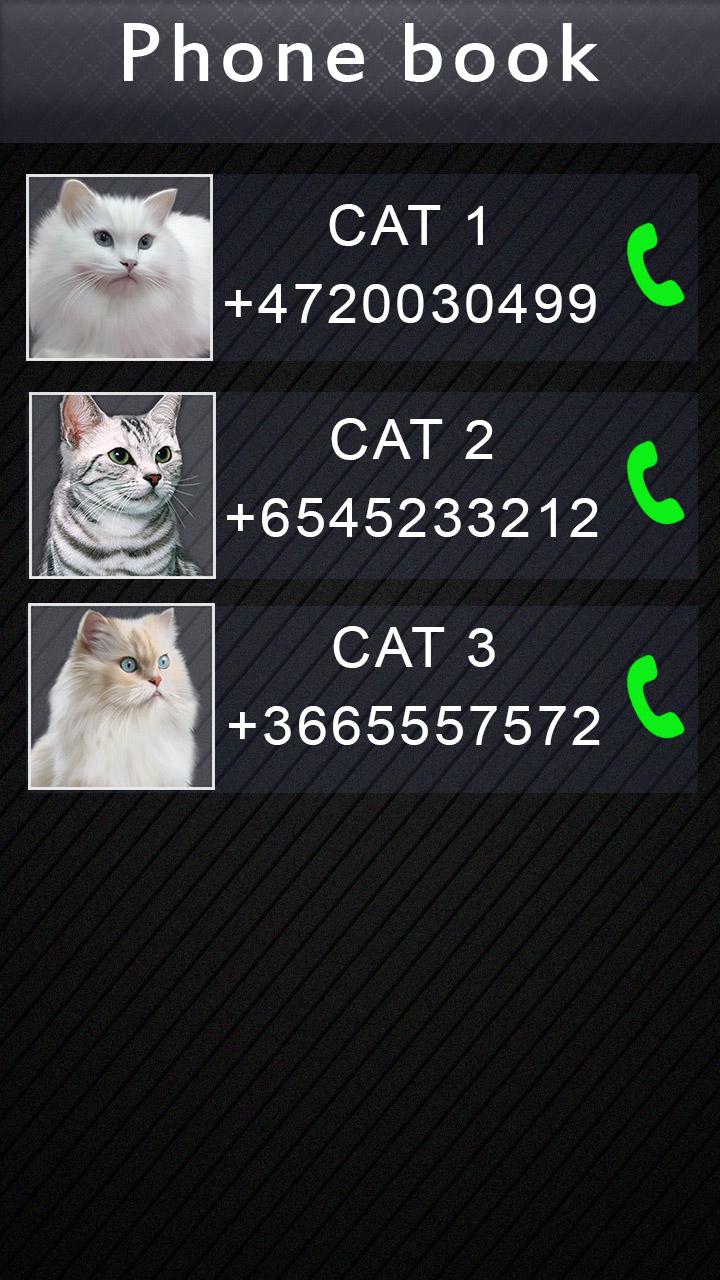 اسکرین شات 2 بازی Fake Video Call Cat