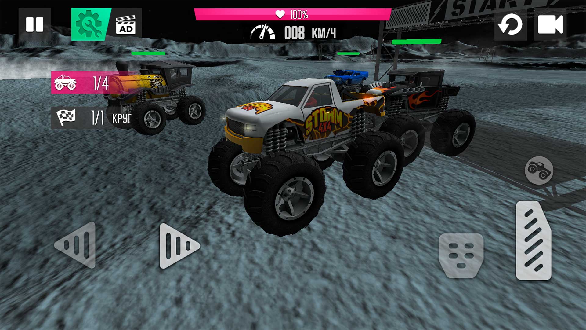 اسکرین شات 6 بازی Monster Truck Crash Moon