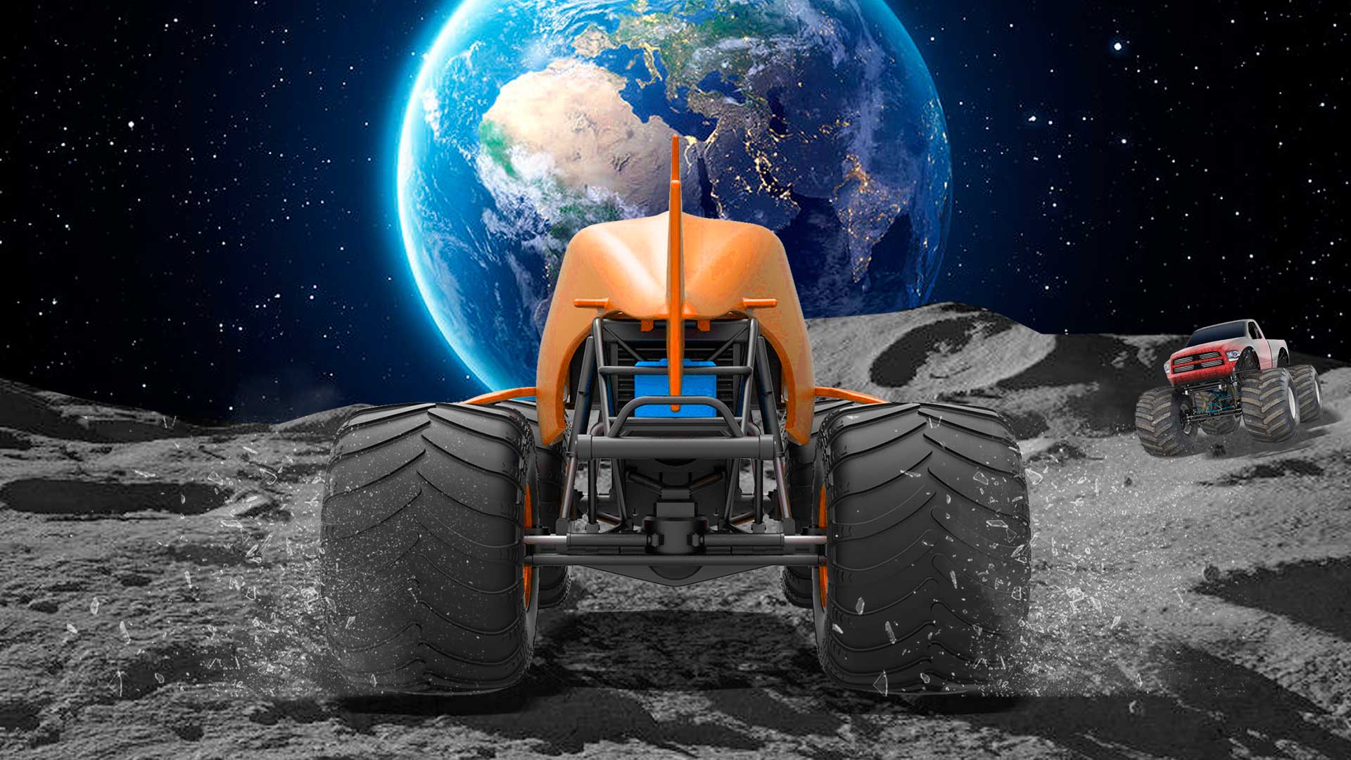 اسکرین شات 1 بازی Monster Truck Crash Moon