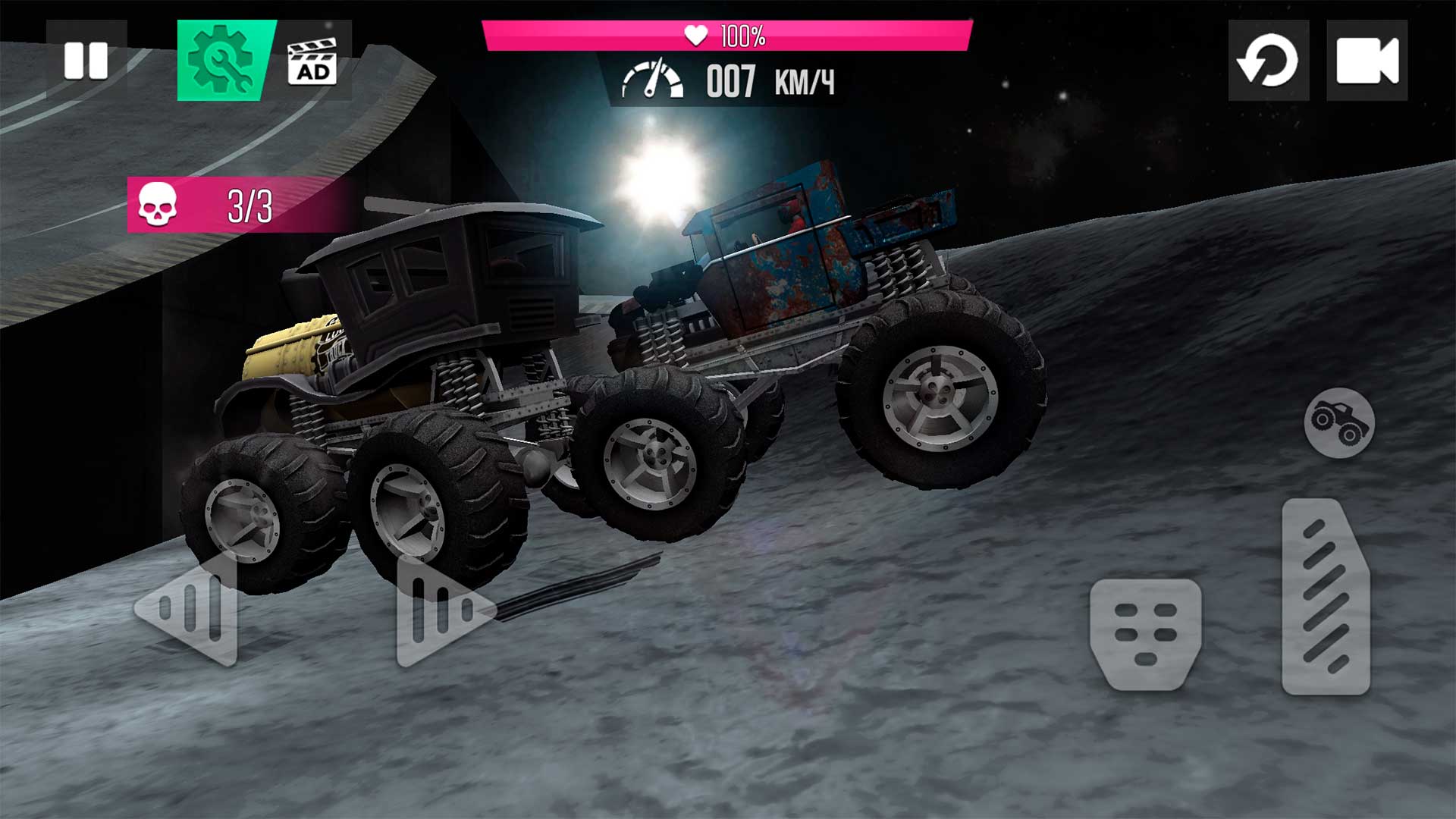 اسکرین شات 5 بازی Monster Truck Crash Moon