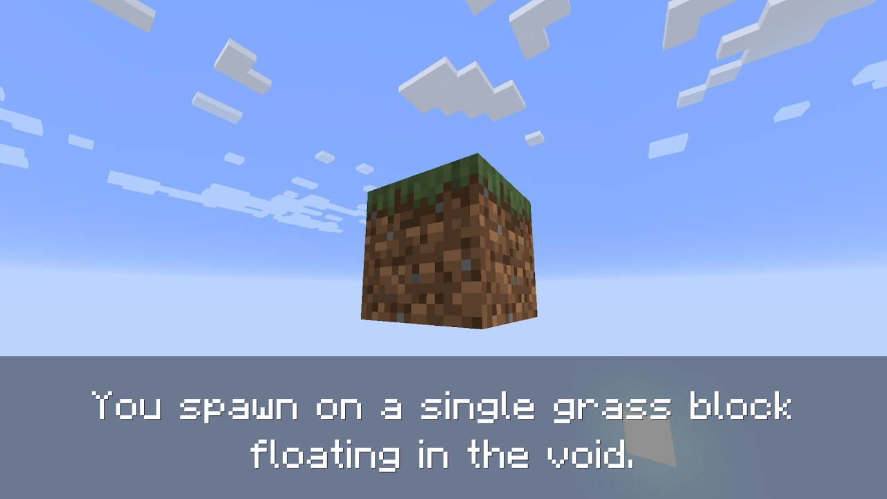 اسکرین شات 1 بازی One block survival for MCPE
