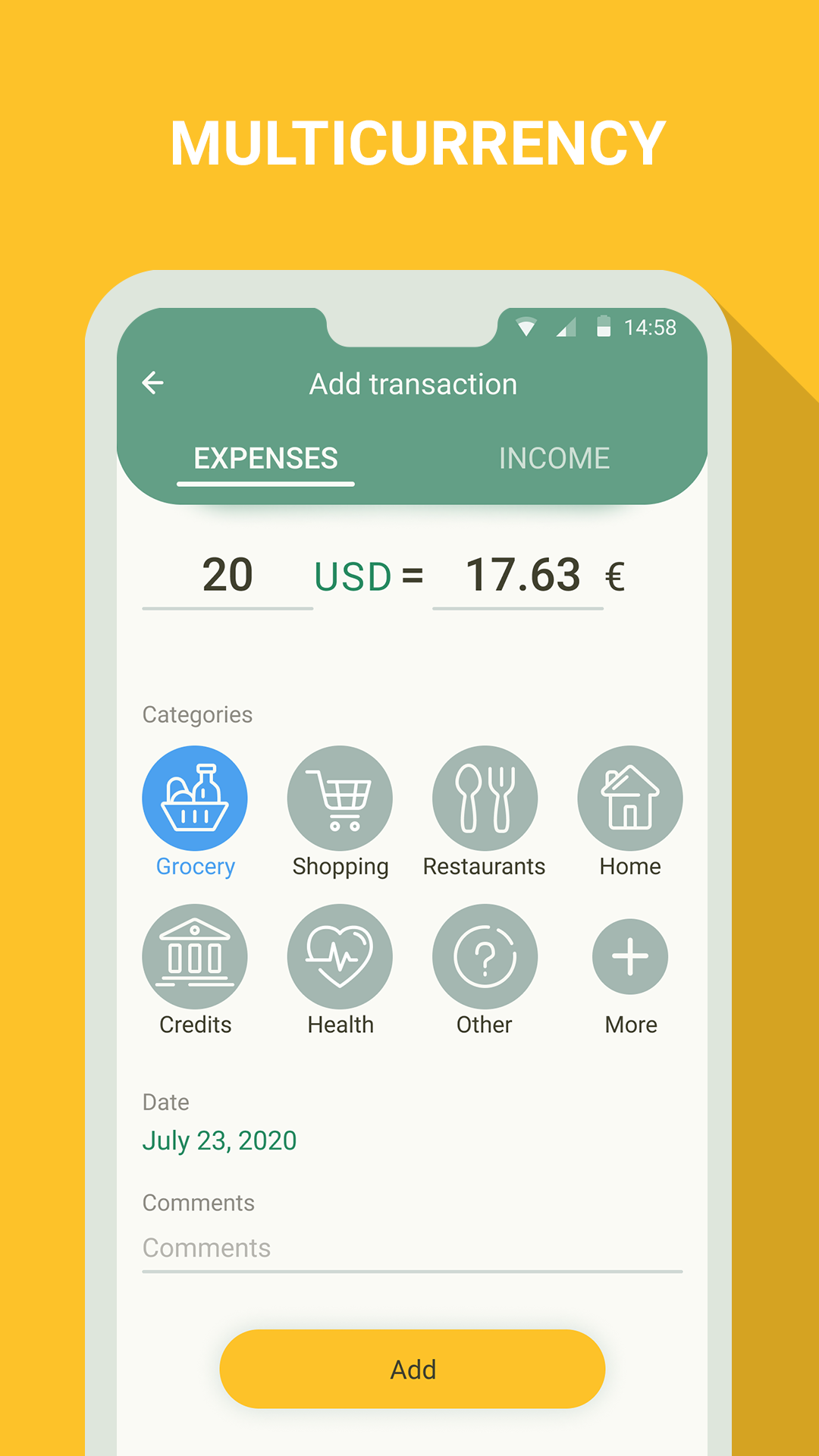 اسکرین شات 4 برنامه Money manager & expenses